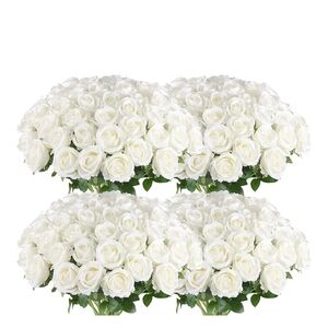 44 Elegant White Faux Rose
